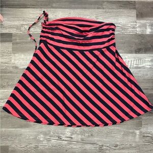 Patagonia Skirt Medium Lithia Striped OrganicCotton/ Tencel Skirt Pink